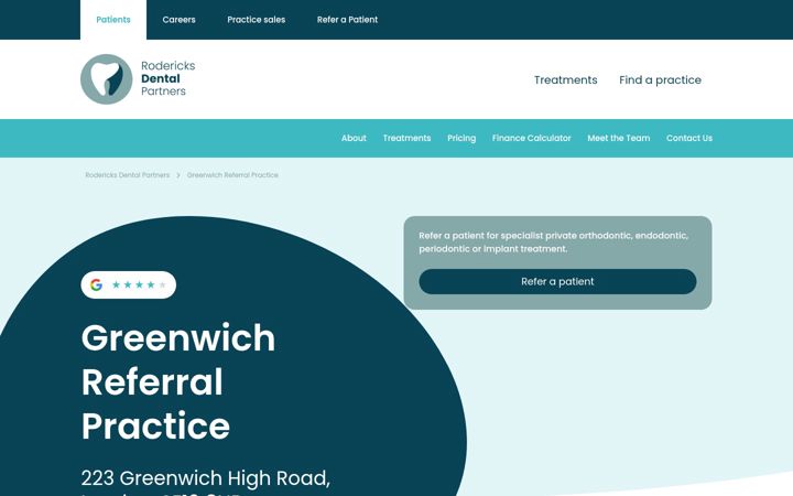 Screenshot of greenwichreferrals.uk