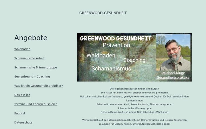 Screenshot of greenwood-gesundheit.de