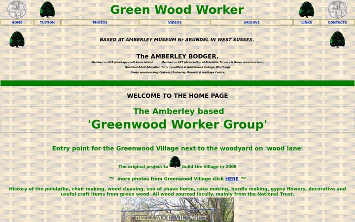 Screenshot of greenwoodworker.co.uk