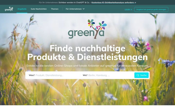Screenshot of greenya.de