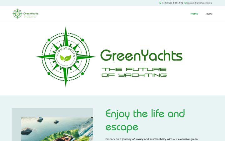 Screenshot of greenyachts.eu
