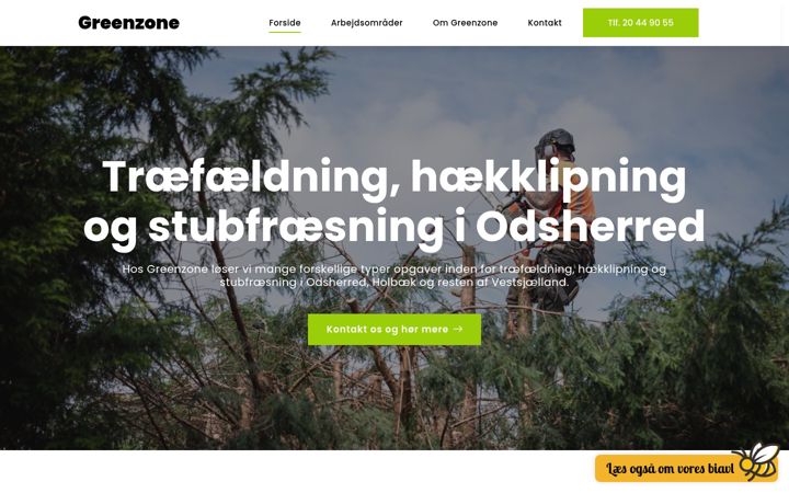 Screenshot of greenzone.dk