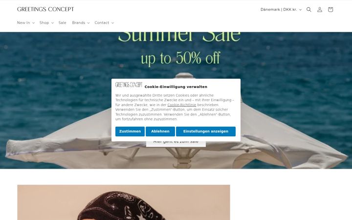 Screenshot of greetingsconcept.com