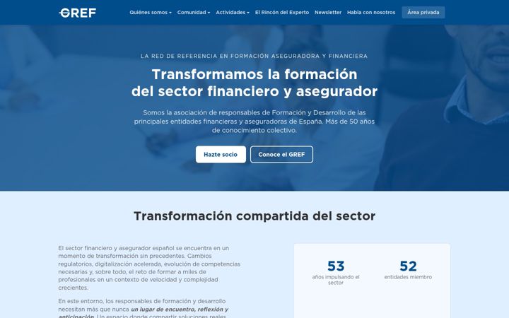 Screenshot of gref.org