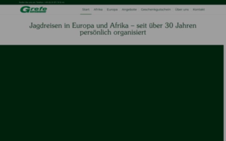 Screenshot of grefe-jagdreisen.de
