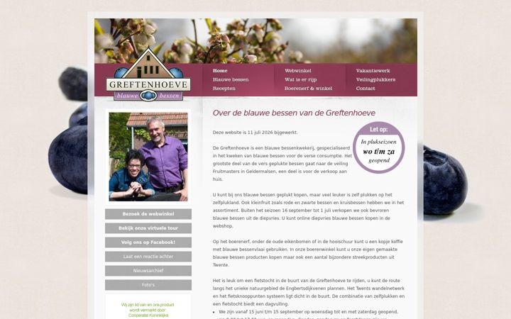 Capture d'écran de greftenhoeve.nl