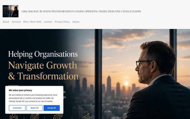 Screenshot of greg-balogh.com