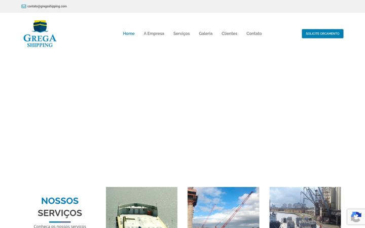 Screenshot of gregashipping.com