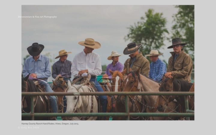 Screenshot of gregbosphotography.com