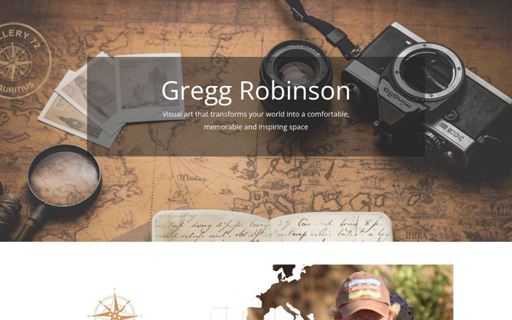 Screenshot of greggrobinson.net