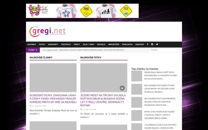 Screenshot of gregi.net