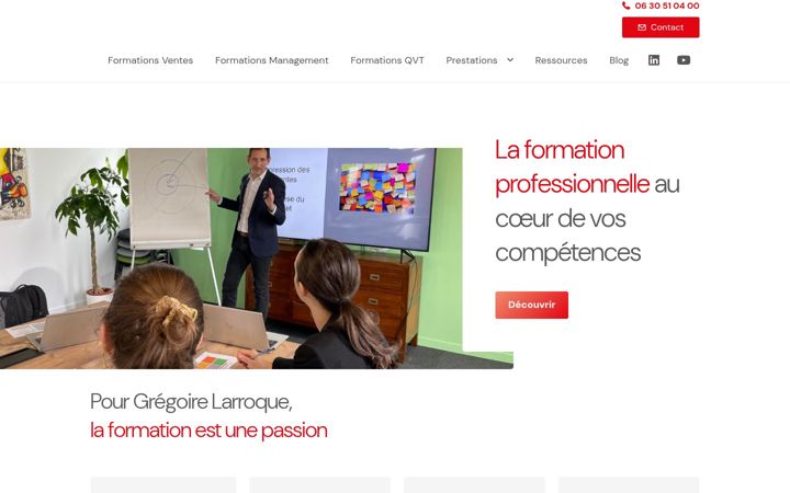 Screenshot di gregoirelarroque.fr