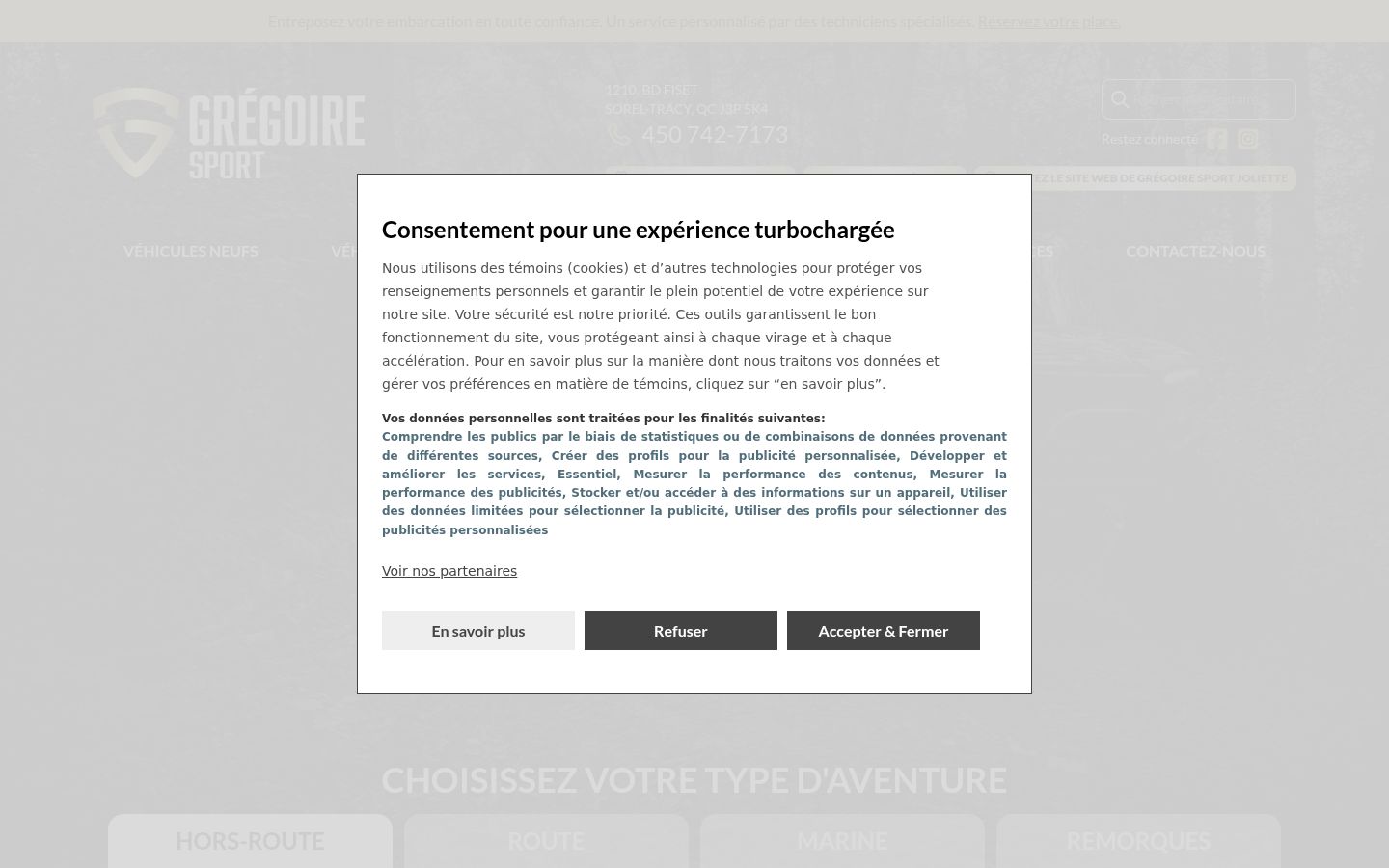 Screenshot tal-banner tal-kunsens muri qabel kwalunkwe interazzjoni