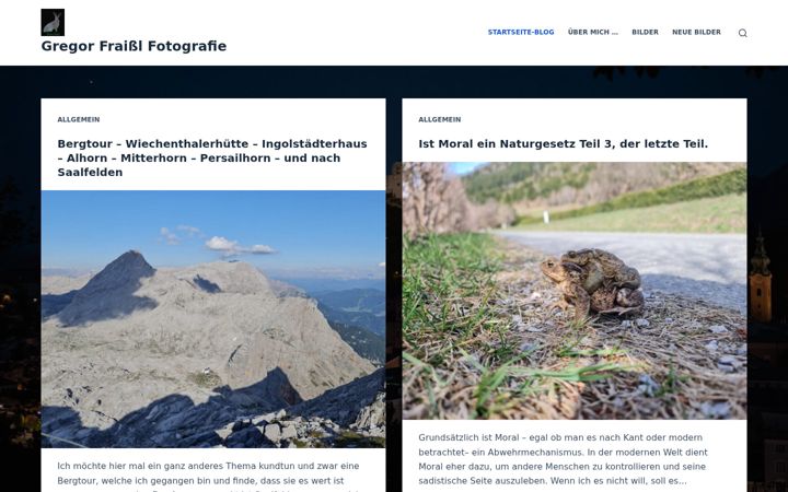 Screenshot of gregorfraissl.at