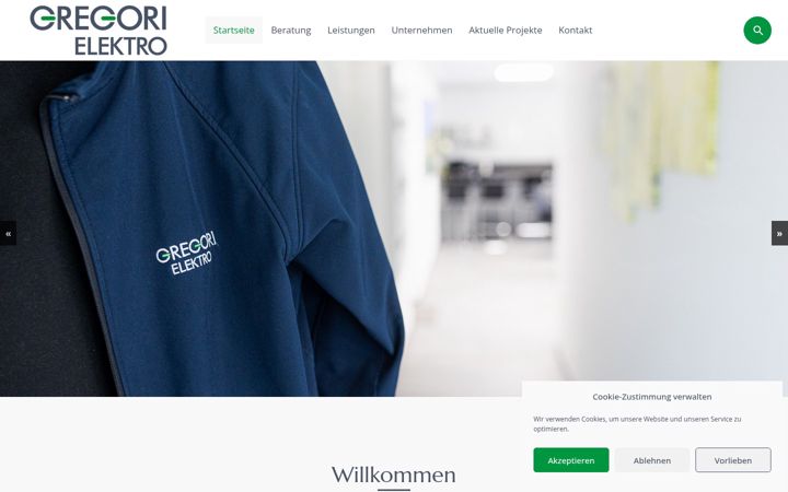 Screenshot of gregori-elektro.de
