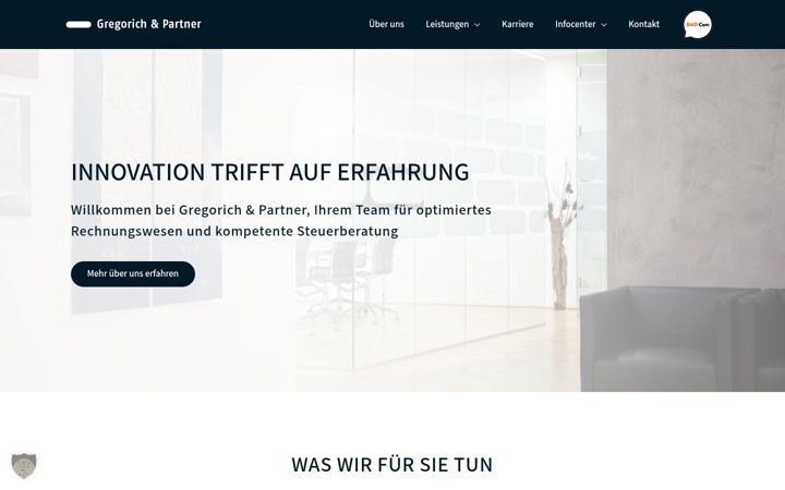 Screenshot of gregorich.at