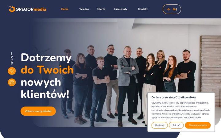 Screenshot of gregormedia.com.pl