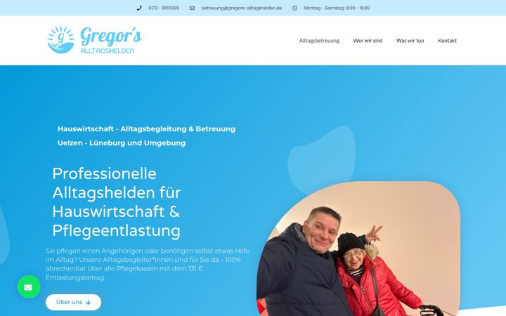 Screenshot of gregors-alltagshelden.de