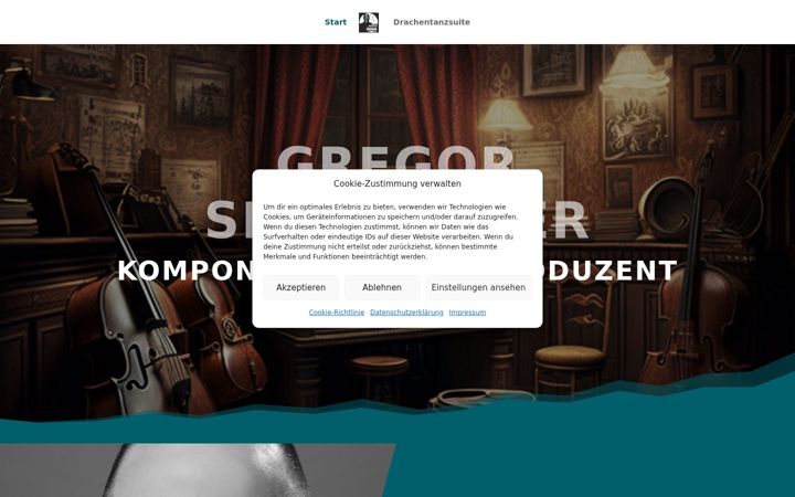 Screenshot of gregorseidelmeier.de