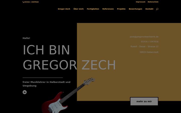 Screenshot of gregorsideenfabrik.de