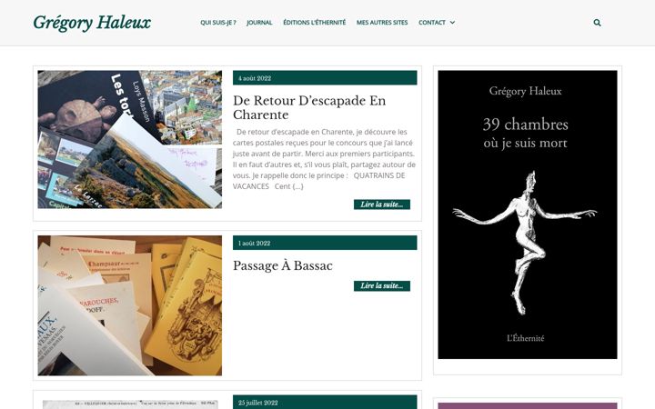 Screenshot of gregory-haleux.com