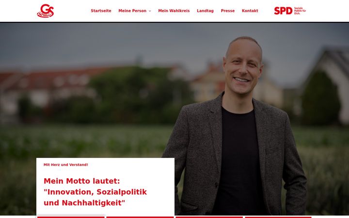 Screenshot of gregoryscholz.de