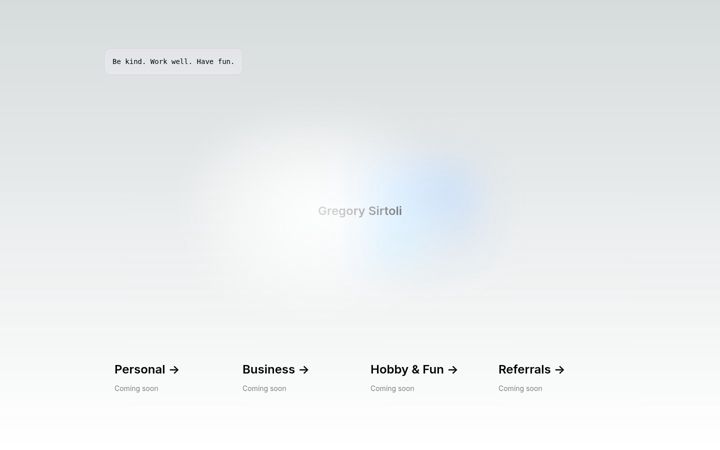 Screenshot of gregorysirtoli.com