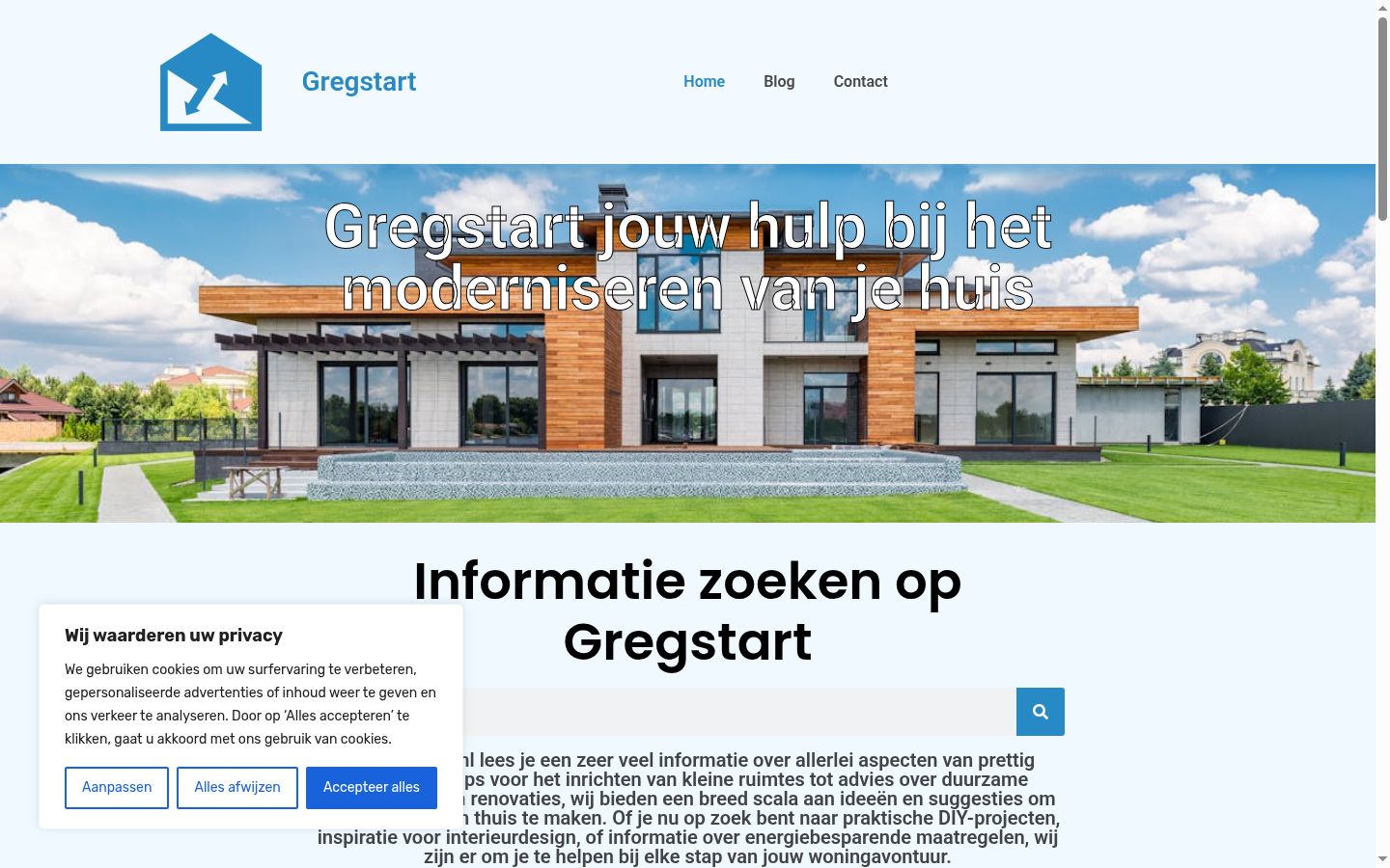 Screenshot tal-banner tal-kunsens muri qabel kwalunkwe interazzjoni
