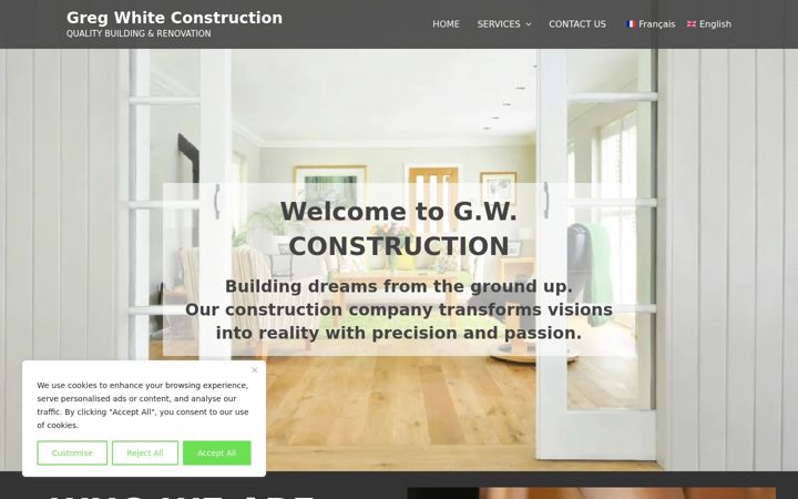 Screenshot of gregwhiteconstruction.es
