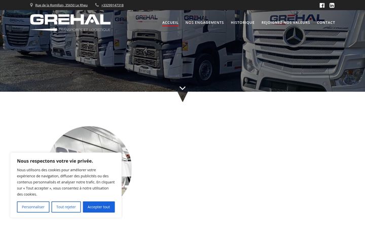Screenshot of grehal-transports.fr