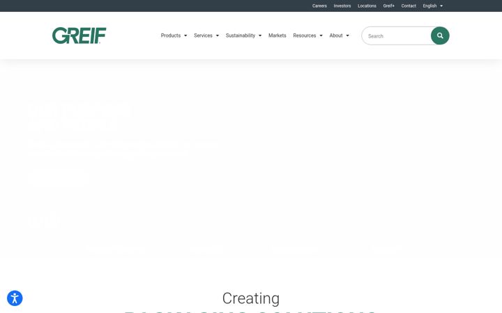 Screenshot of greif.com
