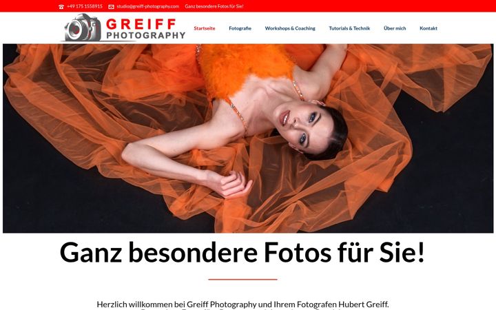 Screenshot of greiff-photography.com