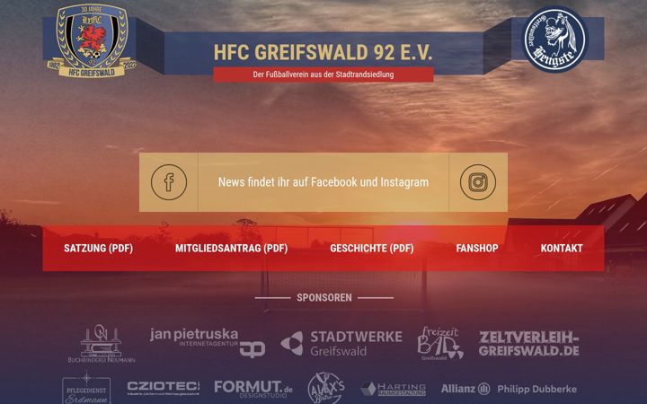 Screenshot of greifswalder-hengste.de