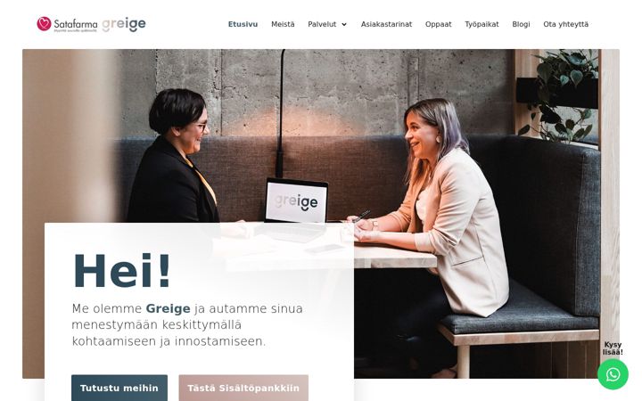Screenshot of greige.fi