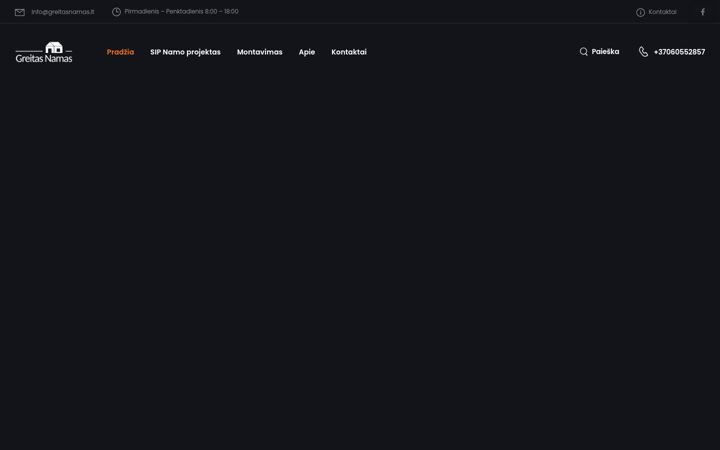Screenshot of greitasnamas.lt