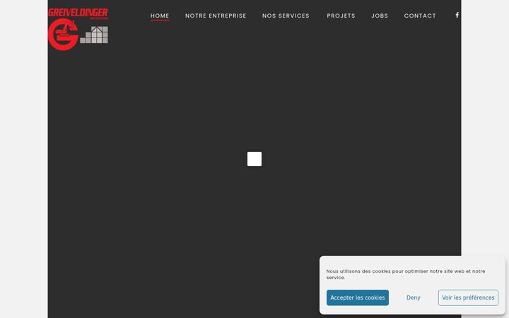 Screenshot of greiveldinger-ent.lu