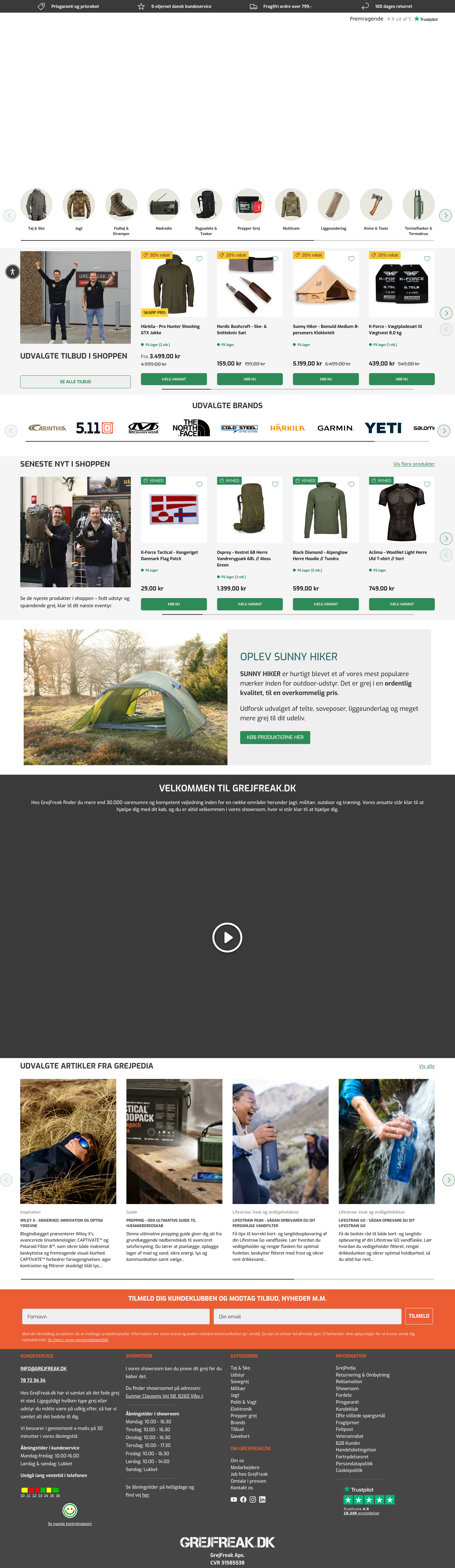 Screenshot of grejfreak.dk