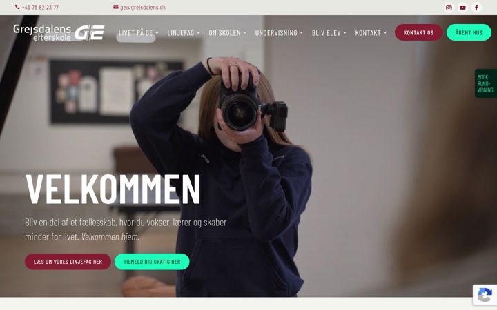 Screenshot of grejsdalens.dk