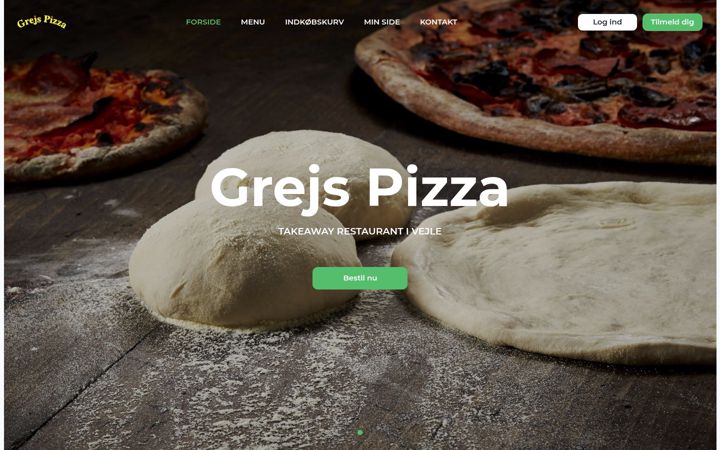 Screenshot of grejspizza.dk