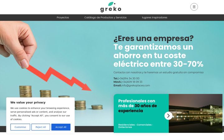 Screenshot of grekoplaces.com