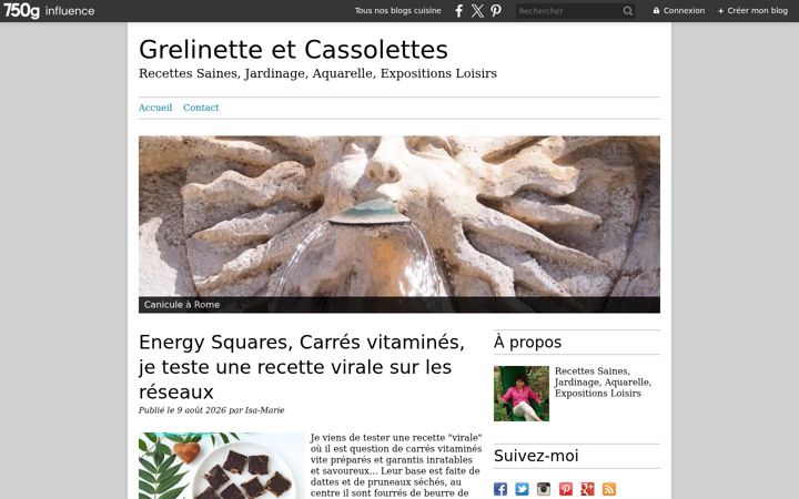 Screenshot of grelinettecassolettes.com
