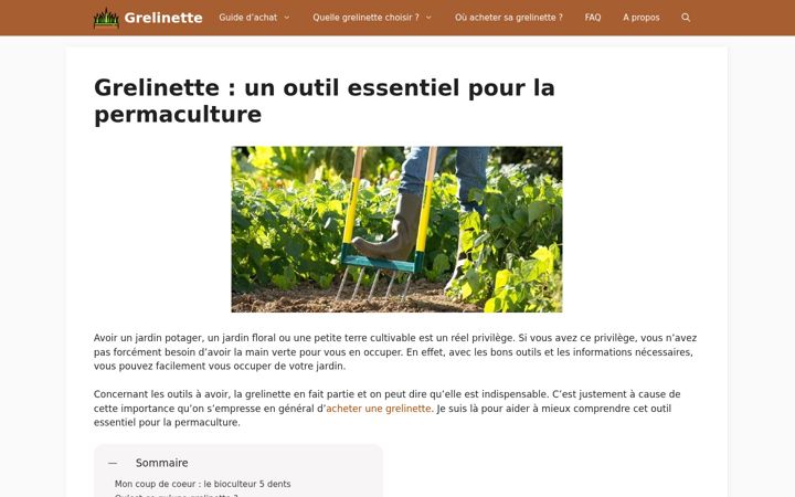 Screenshot of grelinettes.com