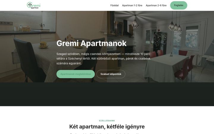 Screenshot of gremiapartman.hu
