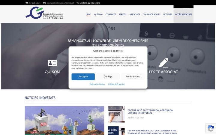 Screenshot of gremielectrodomestics.cat