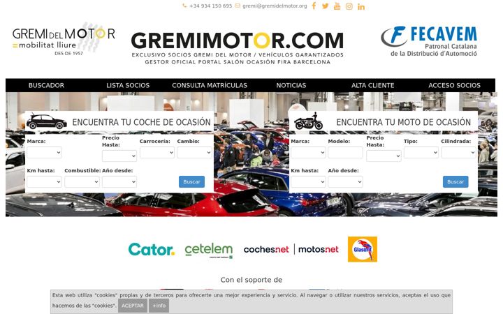 Screenshot of gremimotor.com