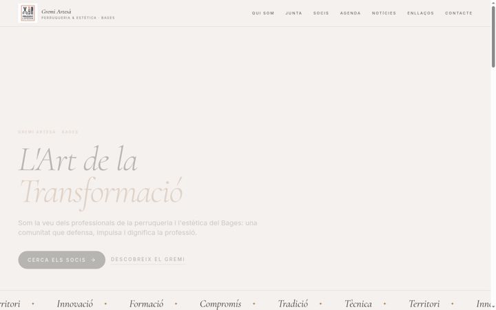 Screenshot of gremiperruquersbages.com