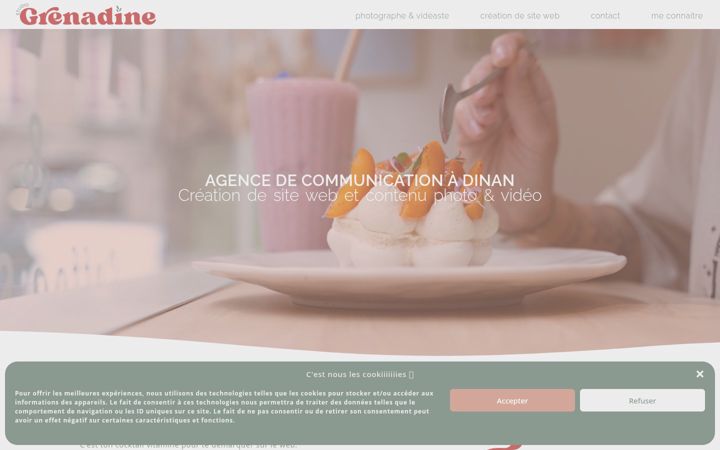 Screenshot of grenadinestudio.fr