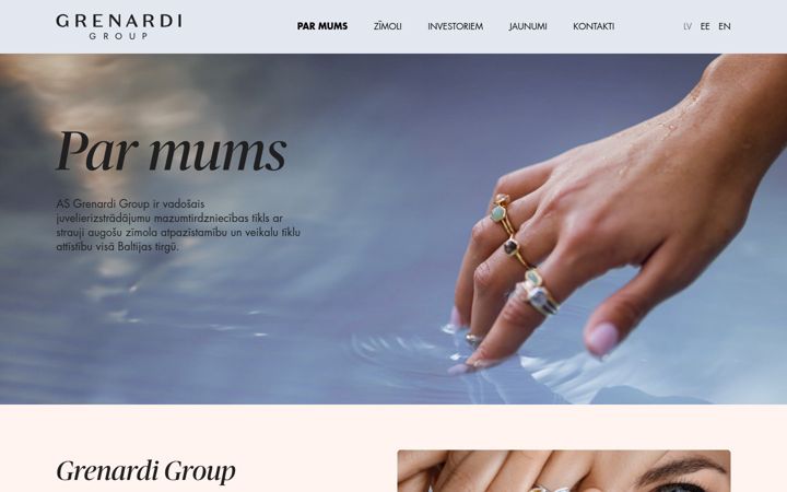 Screenshot of grenardi.group