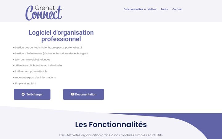 Screenshot of grenat-connect.fr