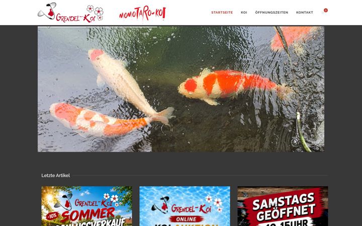 Screenshot of grendel-koi.de
